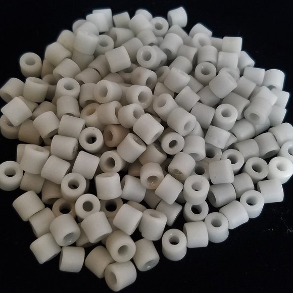 144+ 6mm  DARK GRAY PONY BEADS Czech Glass bundle set lot - Picture 4 of 8